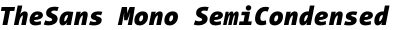 TheSans Mono SemiCondensed Black Italic